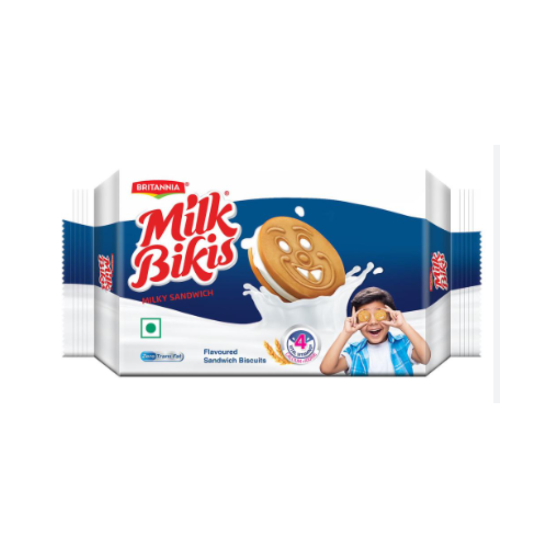 Britannia Milk Bikis Sandwich Cream Biscuit