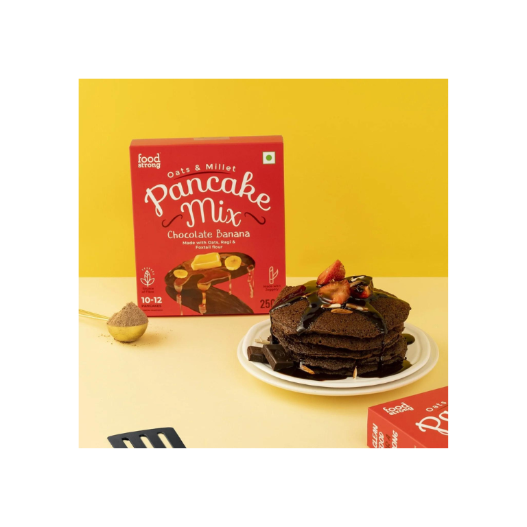 Food Strong-Pancake Mix Chocolate Banana 250gms