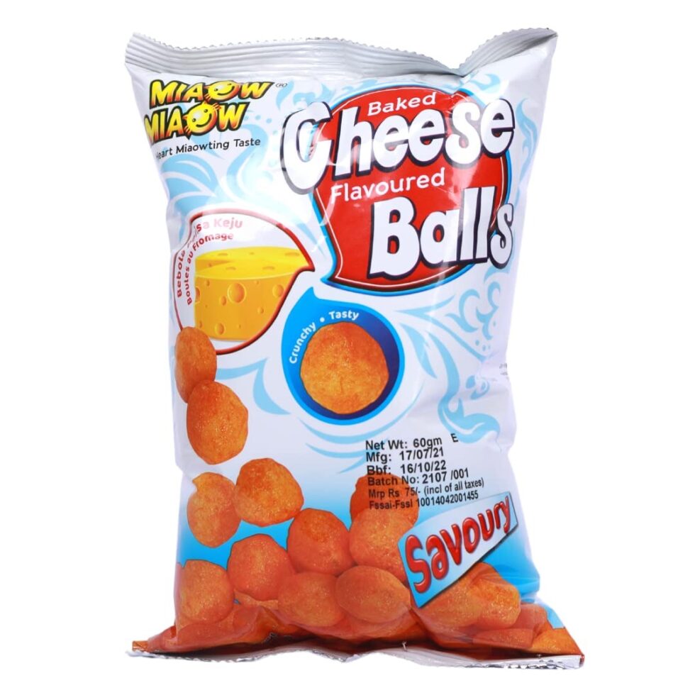 Miaow Cheese Balls 60g