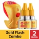 Good knight Gold Flash Liquid Vapourizer, Mosquito Repellent, 45 ml each (1 Machine + 2 Refills)